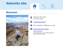 Tablet Screenshot of nobuhitoabe.com